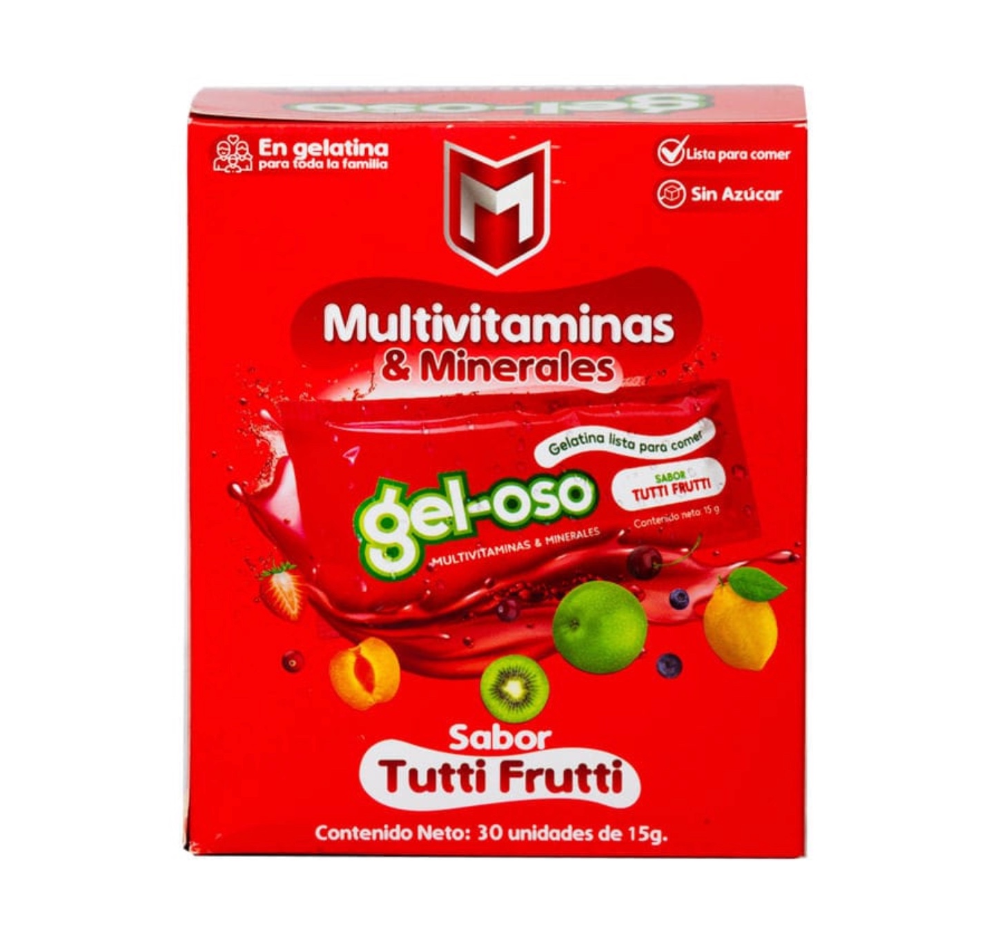 Gel-Oso Multivitaminas & Minerales sabor Tutti Frutti