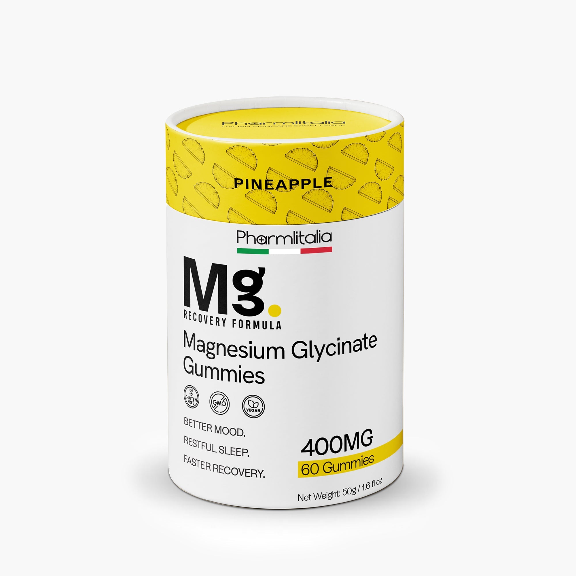 Gomitas Glicinato de Magnesio Pharmlitalia - Frente